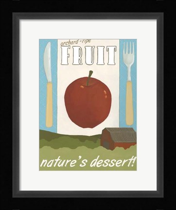 Framed Orchard-Ripe Fruit Print