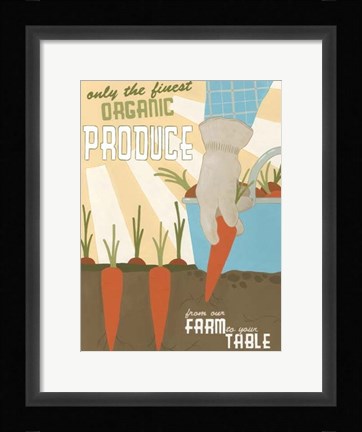 Framed Organic Produce Print