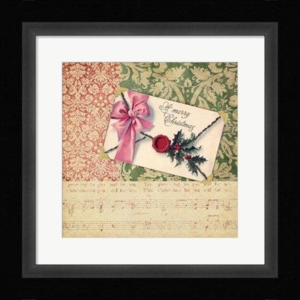 Framed Victorian Christmas III Print