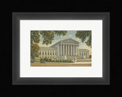 Framed Supreme Court Building, Wash, D.C. Print