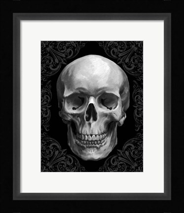 Framed Glam Skull Print