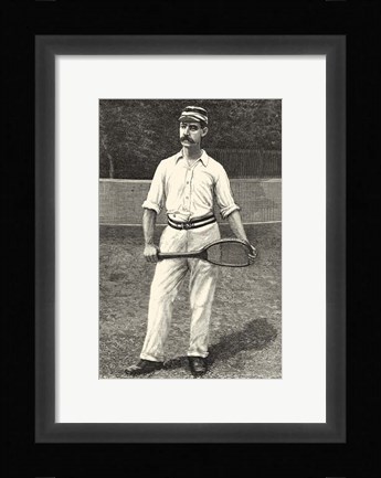 Framed Harper's Weekly Tennis II Print