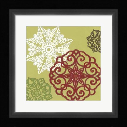 Framed Winter Lace I Print