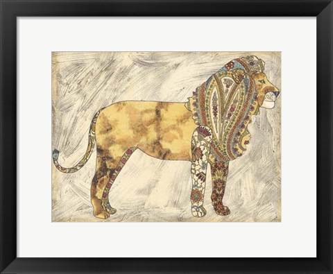 Framed Royal Lion Print