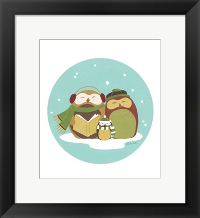 Framed Happy Owlidays II Print