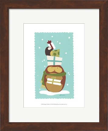 Framed Happy Owlidays IV Print