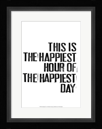 Framed Happiest II Print