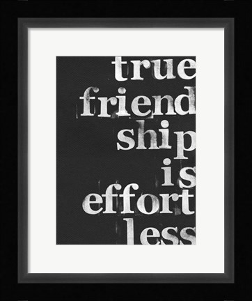 Framed Friendship I Print
