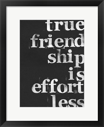 Framed Friendship I Print