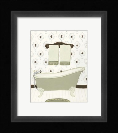 Framed Parisian Bath I Print