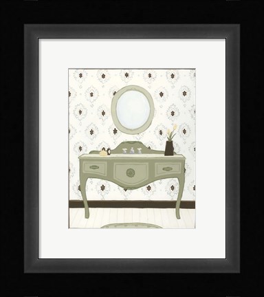 Framed Parisian Bath II Print