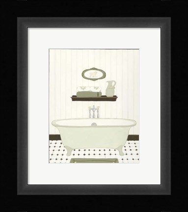 Framed Parisian Bath III Print