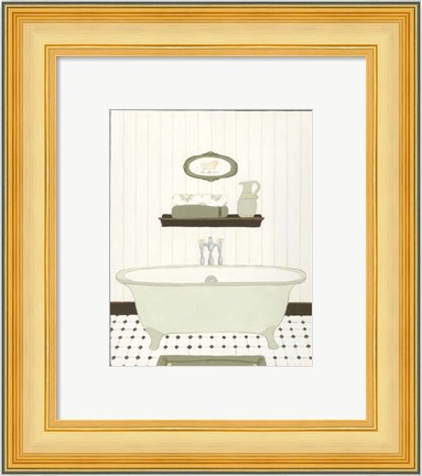 Framed Parisian Bath III Print