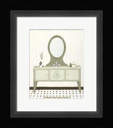 Framed Parisian Bath IV Print