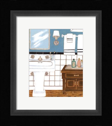 Framed Classic Bath II Print