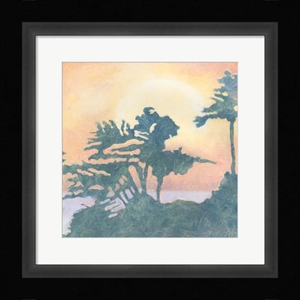 Framed Rising Sun II Print