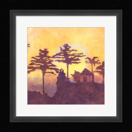 Framed Rising Sun III Print