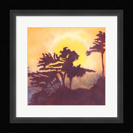 Framed Rising Sun IV Print