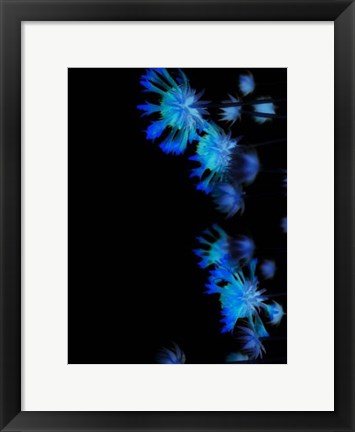 Framed Moon Blue II Print