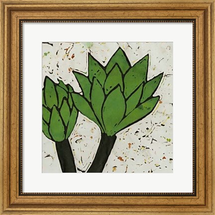 Framed Planta Green VII Print