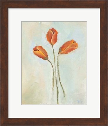 Framed Painted Tulips II Print