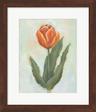 Framed Painted Tulips IV Print