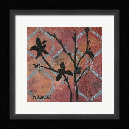 Framed Modern Tree in Black III Print
