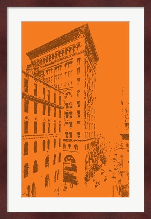 Framed Chicago 1920s Print