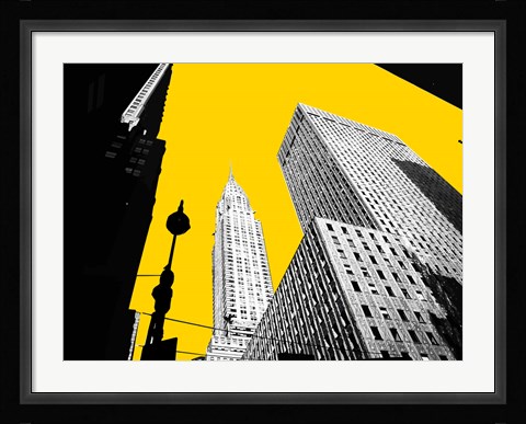 Framed New York on Yellow Print
