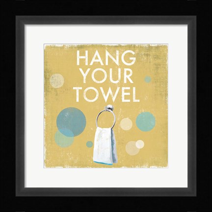 Framed Hang your Towel Print