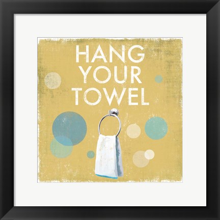 Framed Hang your Towel Print