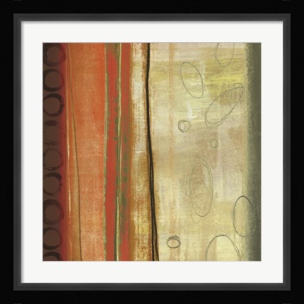 Framed Oasis Circles I Print