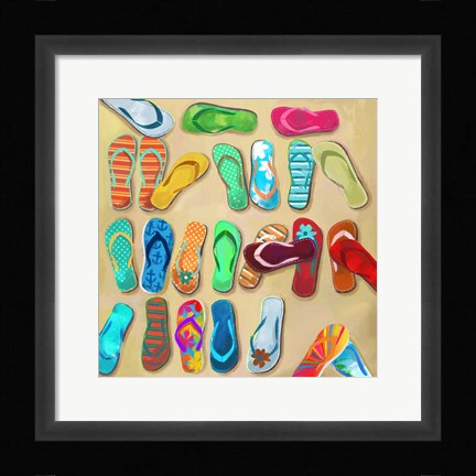 Framed Flip Flops I Print