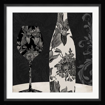 Framed Vin Elegant I Print
