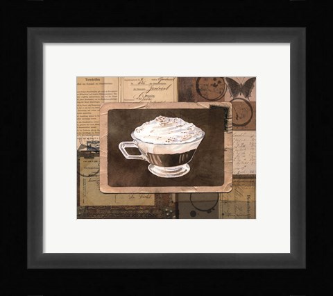 Framed Vintage Eiskaffee - mini Print