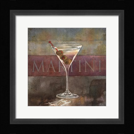 Framed Martini Print