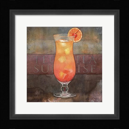 Framed Tequila Sunrise Print