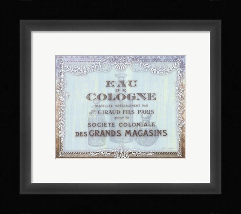 Framed French Soap Label I Print