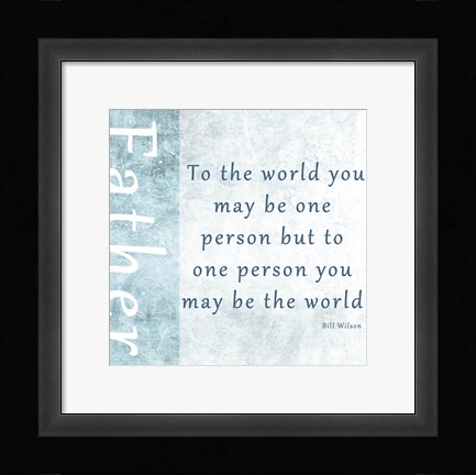 Framed To One Person Print