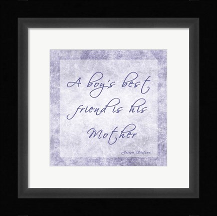 Framed Boy's Best Friend Print