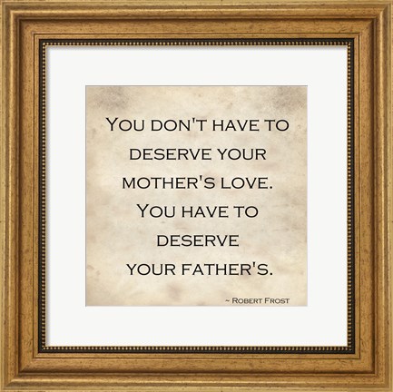 Framed Your Father&#39;s Love Print