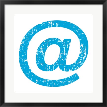 Framed Blue Ampersat Print