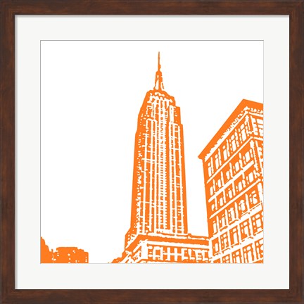 Framed Orange Empire Print