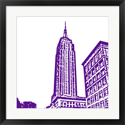 Framed Purple Empire Print