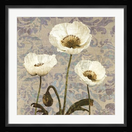 Framed Damask Bloom VI Print