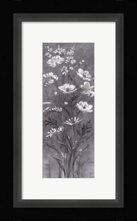 Framed Celadon Bouquet III Print