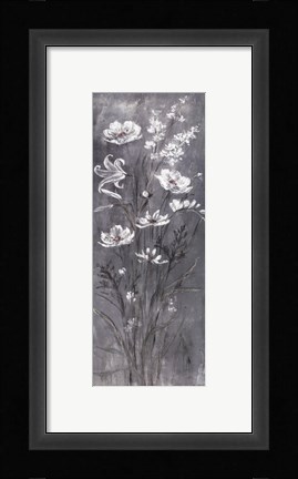 Framed Celadon Bouquet IV Print