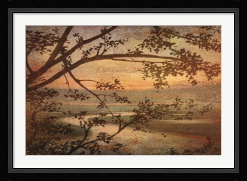 Framed Tranquil Landscape Print