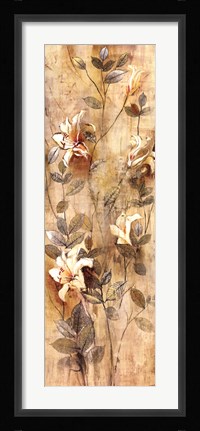 Framed Candlelight Lilies I Print