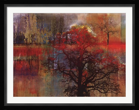 Framed Sunset Pasture Print